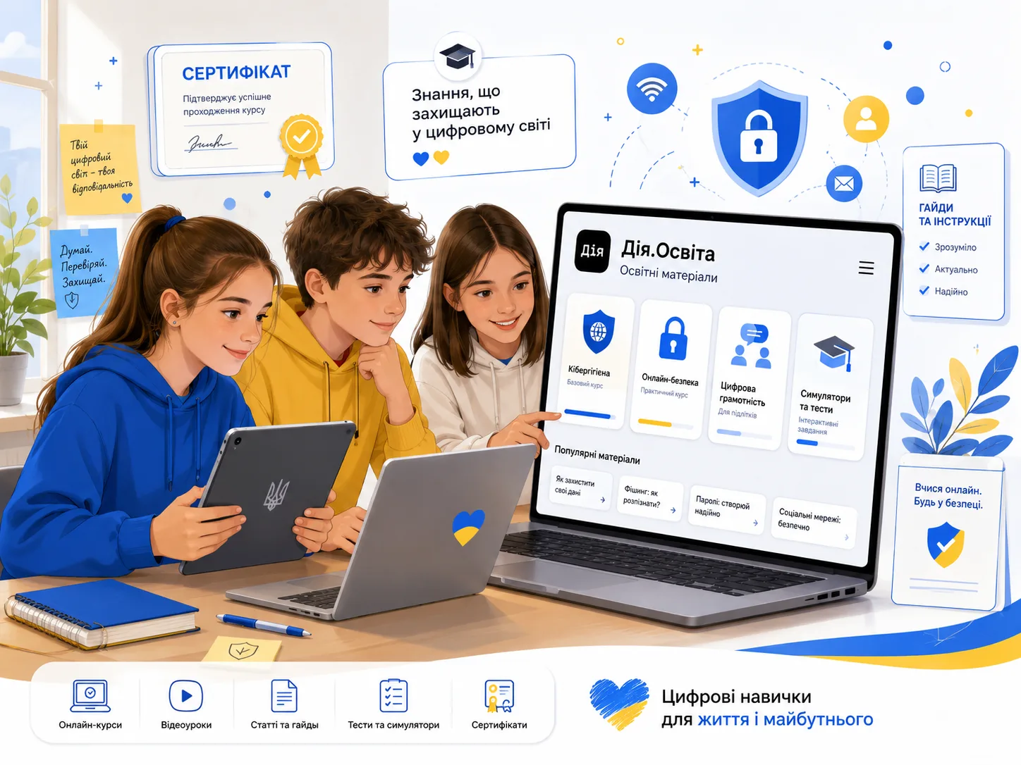 Корисні матеріали на платформі Дія.Освіта